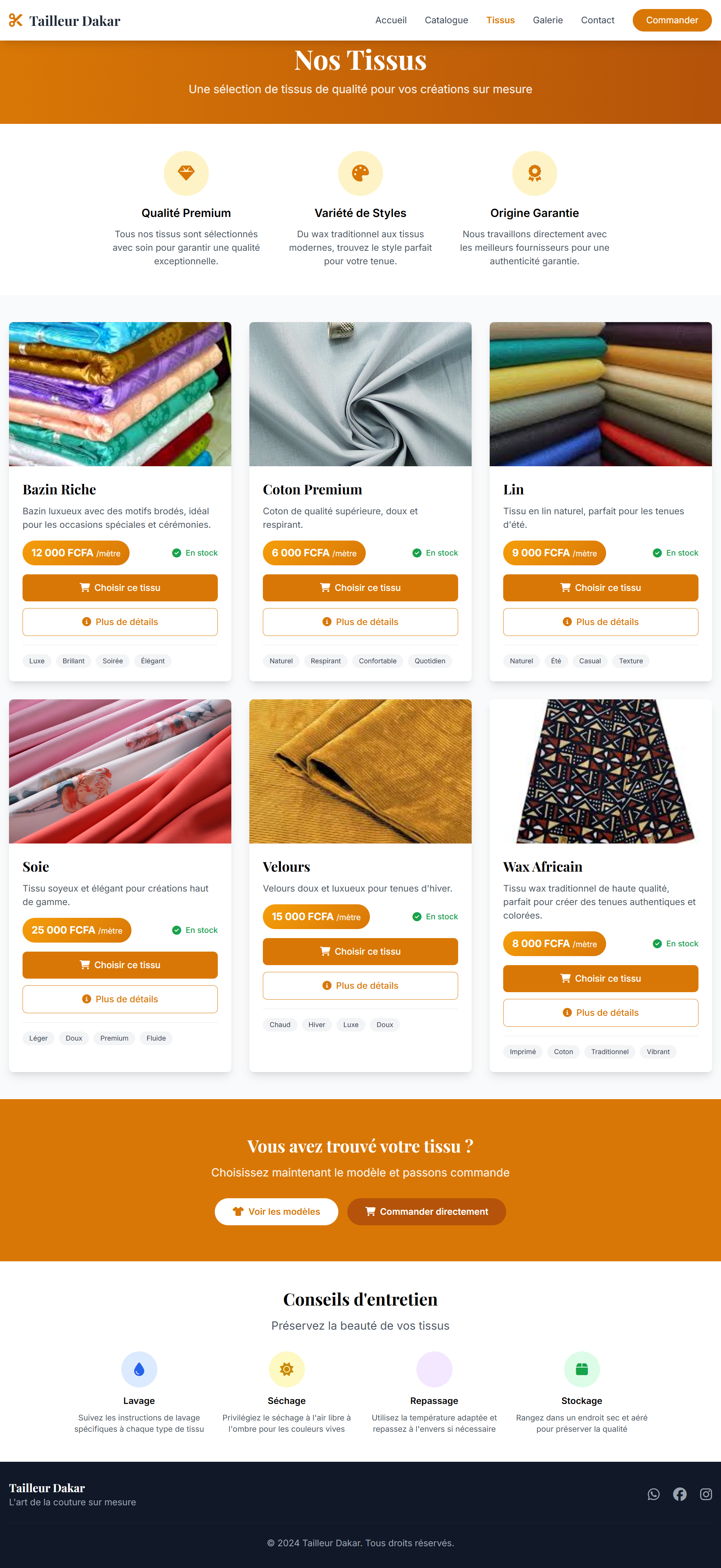 Site pour Tailleur - Image 2