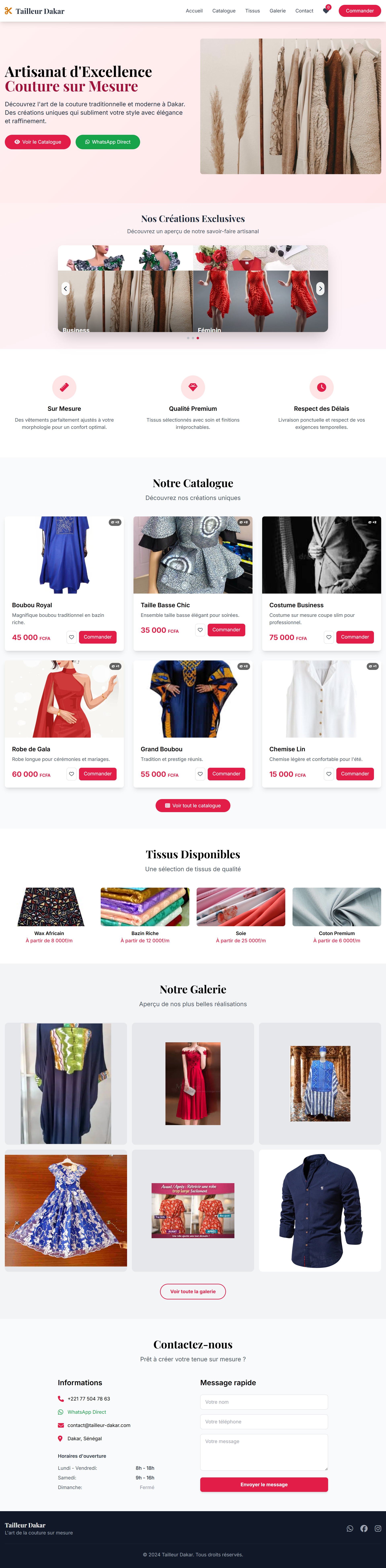 Site pour Tailleur - Image 4